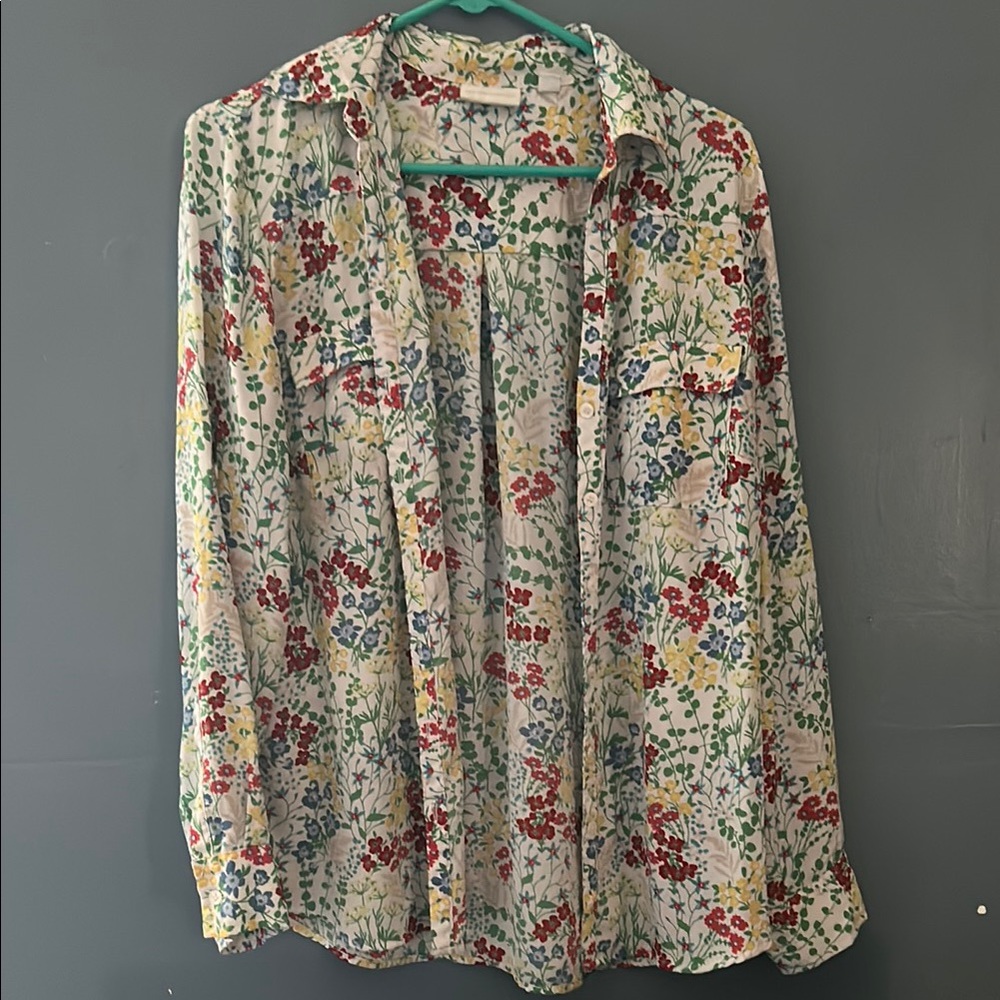 Floral Button-Up Shirt